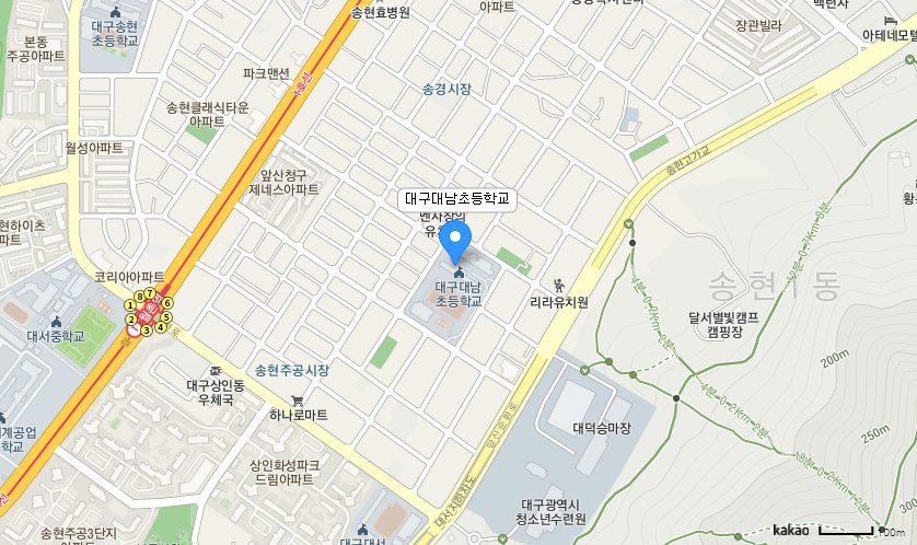 학교 찾아오시는 길 지도